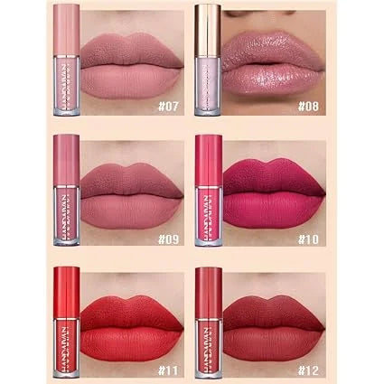 12 Colors Handaiyan Matte Liquid Lipstick Set