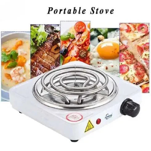 QuickHeat Portable Electric Stove - 1000W Hot Plate for Easy Cooking